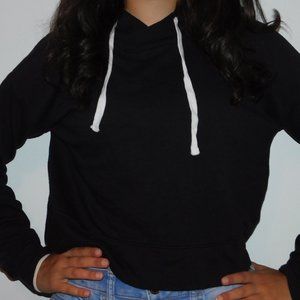 Cropped Black Hoodie